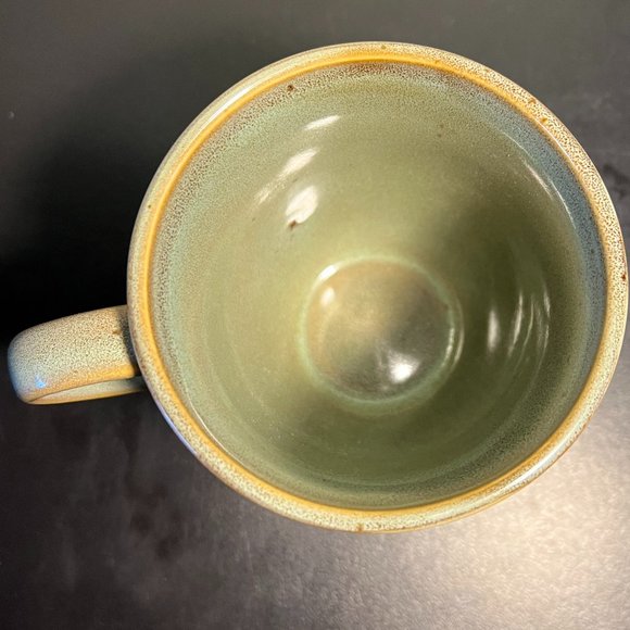 Ruff Hewn Pottery Swirl Celadon Stoneware Mug w/ Brown Highlights & Speckles - Picture 6 of 8